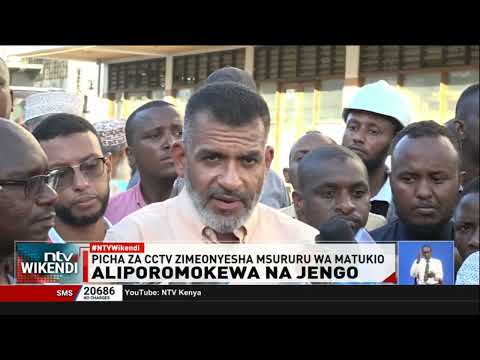 Man seen on CCTV before building was demolished in Mombasa