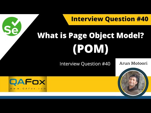 What is Page Object Model (POM) ? (Selenium Interview Question #40)