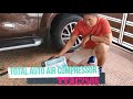 TOTAL AUTO AIR COMPRESSOR 120 PSI TTAC2506 UNBOXING TESTING