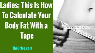 Women Body Fat Percentage Calculation Using Tape and Navy Army Formula At Home