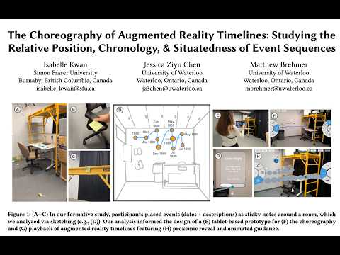 Thumbnail for 'The Choreography of Augmented Reality Timelines: Studying the Relative Position, Chronology, & Situatedness of Event Sequences'