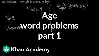 Age word problems 1