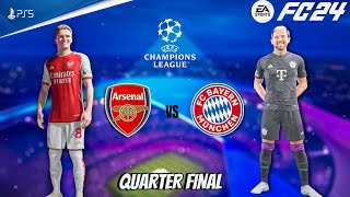 FC 24 - Arsenal Vs Bayern Munich - UEFA Champions League Quarter Final | PS5™ [4K60]
