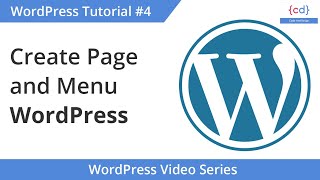 How to create a Page and Menu In WordPress #4 || WordPress Hindi Tutorial