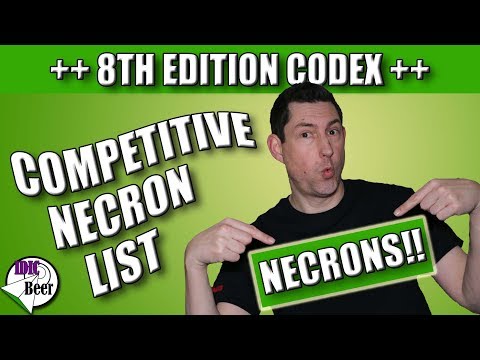 Competitive Necron List 8th Edition