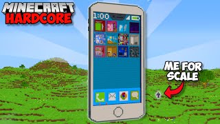 I Built THE WORLD'S BIGGEST IPHONE in Minecraft 1.20 Hardcore (#85)