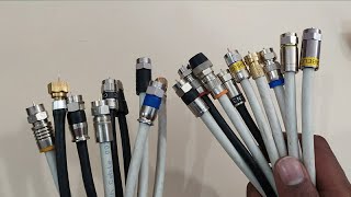 all type cable connectors and how to install