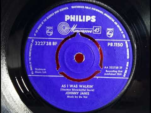 JOHNNY JANIS - As I Was Walkin' - PHILIPS PB 1150 - UK 1961 Echoey Popcorn Teen Dancer