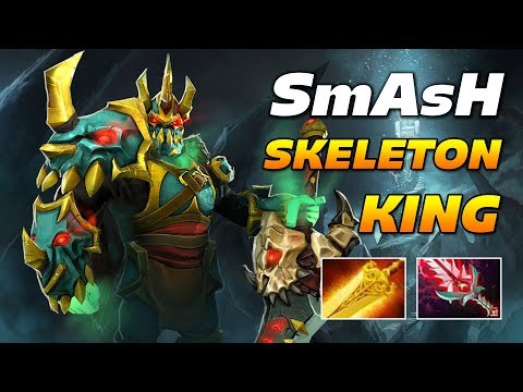 SmAsH Wraith Skeleton King - HARD GAME - Dota 2 Pro Gameplay