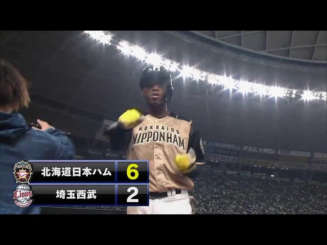 【9回表】ファイターズ・万波中正 第5号2ランホームランで追加点をあげる!! 2021年10月19日 埼玉西武ライオンズ 対 北海道日本ハムファイターズ