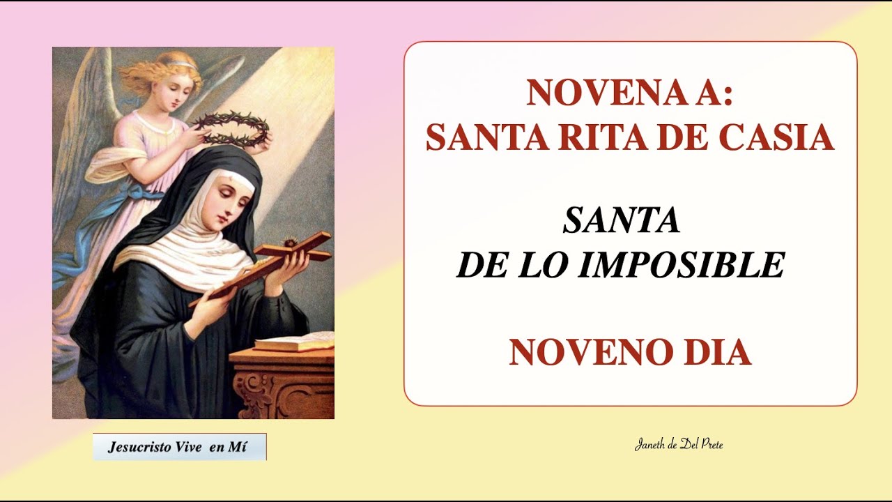 Watch Now NOVENA A SANTA RITA DE CASIA. SANTA DE LO IMPOSIBLE DIA 9, 2021 NOVENA A SANTA RITA DE CASIA. SANTA DE LO IMPOSIBLE DIA 9, 2021