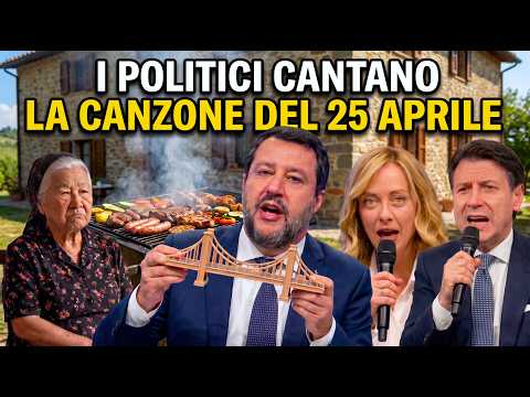 I POLITICI CANTANO - LA CANZONE DEL 25 APRILE #festadellaliberazione #25aprile