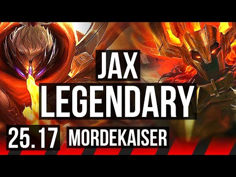 JAX vs MORDEKAISER (TOP) | 9/0/3, Legendary | KR Master | 25.17
