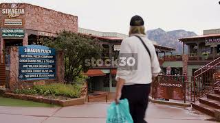 Sinagua Plaza Shopping Area, Sedona, Arizona, USA