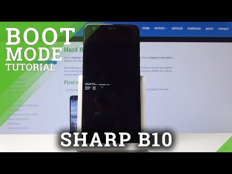 Boot Mode in SHARP B10 - How to Enter & Use Bootloader Menu