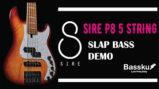 Video thumbnail for SIRE Bass P8 Ash Body 5 String Slap Bass Demo by Bassku