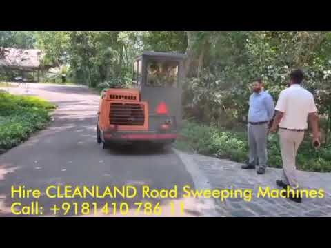 Cleanland diesel hire ride on sweeper, 1660 kg