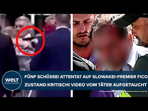 ATTENTAT AUF ROBERT FICO: Schüsse auf Slowakei-Premier! Zustand sehr kritisch! Video zeigt Täter