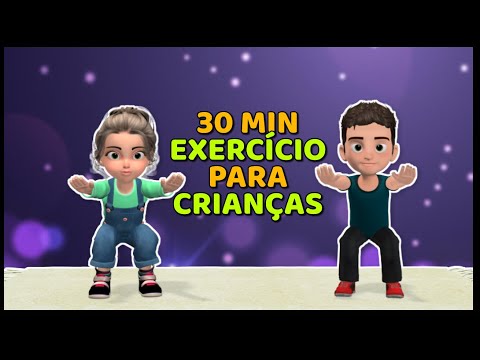 30 MIN DE EXERCÍCIO EM CASA: GINÁSTICA PARA CRIANÇAS