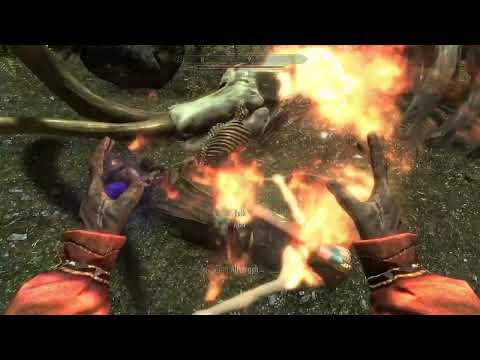 Secret Lucian and Auri fight scene - Skyrim Anniversary Edition