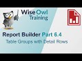SSRS Report Builder Part 6 4 Table Groups With Detail Rows