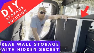 Jeep Gladiator Rear Wall Storage DIY