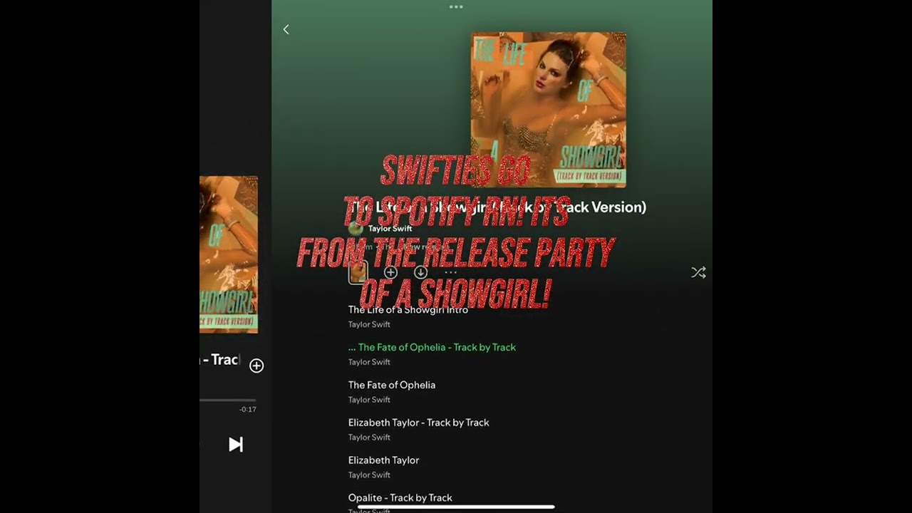 SPOTIFY SWIFTIES UNITE! #taylorswift #announcement #tloasg #omg #shortsfeed 
