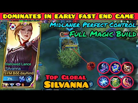 SILVANA MIDLINE DOMINATES IN EARLY FAST END GAME | Build Top Global Silvanna Boo Daynimo 2022 ~ MLBB