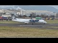 Universal Air Dash 8 Q400 9H MMW Ex Flybe G JECT Departing George Best Belfast City Airport