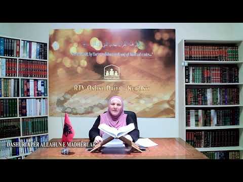 Dashuria për Allahun e madhëruar