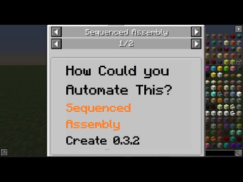 How could you Automate the Sequenced Assembly | Minecraft Create 0.3.2