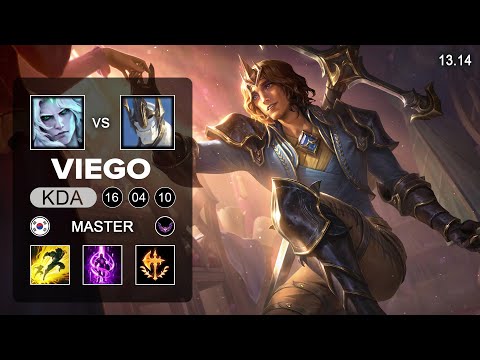 Viego vs Galio Mid - KR Master - Patch  13.14 Season 13