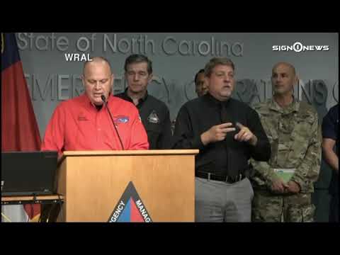 NC Governor's update on hurricane Dorian (9.6.19 - Morning)