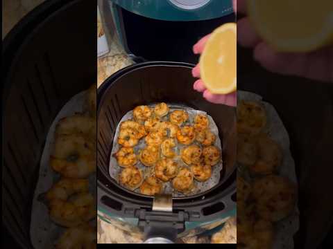 Garlic Lemon Air Fryer Shrimp