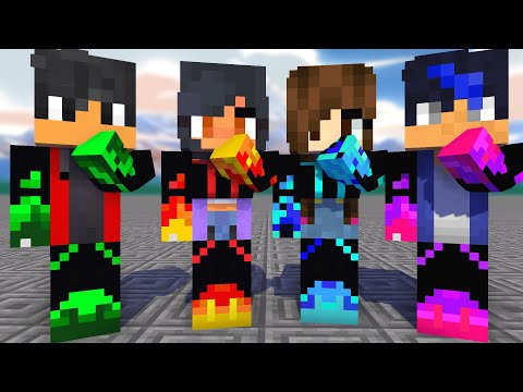 MONSTER SCHOOL:SKIRRI DANCE ELEMENTAL APHMAU,JULIA,AARAN,- MINECRAFT ANIMATION