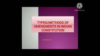 [11th] Chapter 9 - Types of amendment