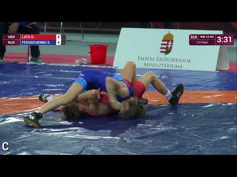 1/2 WW - 33 kg: D. LATS (UKR) v. S. FEDORCHENKO (RUS)