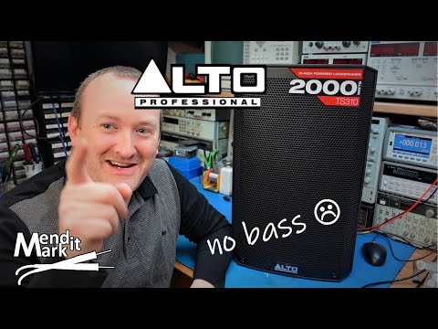 2000W Active Speaker Repair - No Bass - ALTO TS310