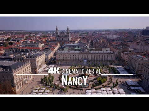 NANCY por Drone 4K 🇫🇷 | FRANÇA Ultra HD