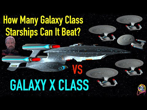 How Many Stock Galaxy Classes VS Galaxy X Class - Star Trek Starship Battles