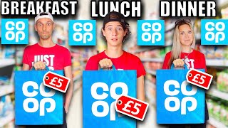 WOW! Who can BUY & COOK the best £5 meal from CO-OP? TOUGH MEAL CHALLENGE!