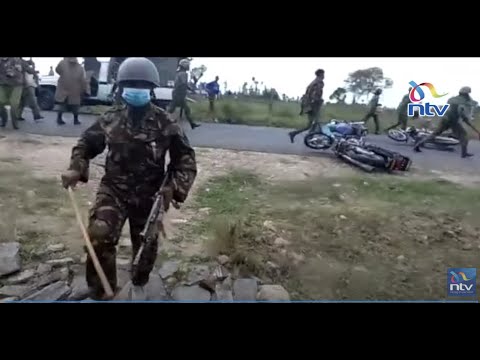 Police beat up NTV journalist covering Emurua Dikirr MP Johana Ng'eno's return home from cell on September 11, 2020.