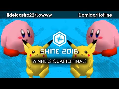 Smash 64:  fidelcastro22/Lowww V Domlax/Hotline - Shine 2018 Tournament