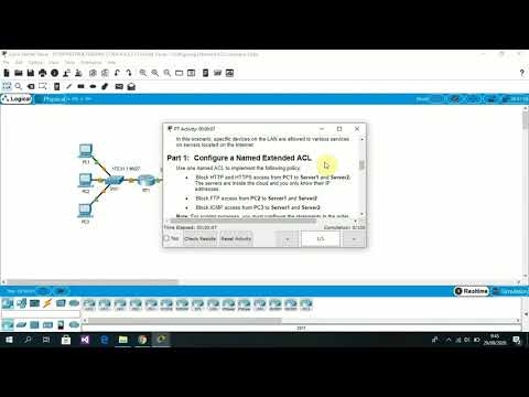 4.2.2.11 Packet Tracer   Configuring Extended ACLs Scenario 2