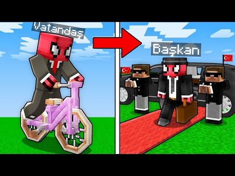 Minecraft AMA Başkan Olup Köy İnşa Ettim