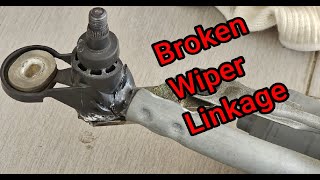 How to repair a broken wiper linkage