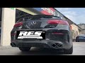 Mercedes Benz E53 AMG With 200 Cell Sport Cat Downpipe Cold Start Sound Check