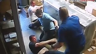 Man Slashes OK Employee With Knife [CAUGHT ON TAPE]