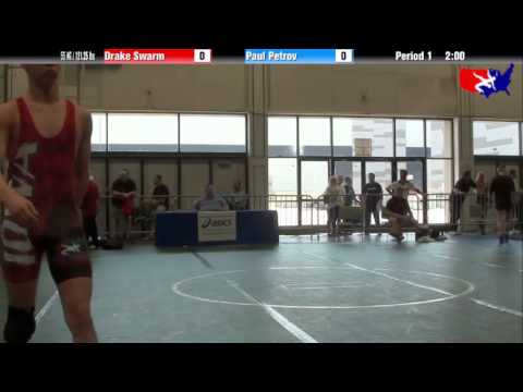 Drake Swarm vs. Paul Petrov at 2013 Junior Nationals - FILA - FS