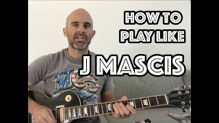 Play Guitar Like J Mascis / Dinosaur Jr! - 5 Minute Mini Lesson - Intermediate Guitar Players